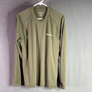 Eddie Bauer Green Long Sleeve Shirt men’s size medium